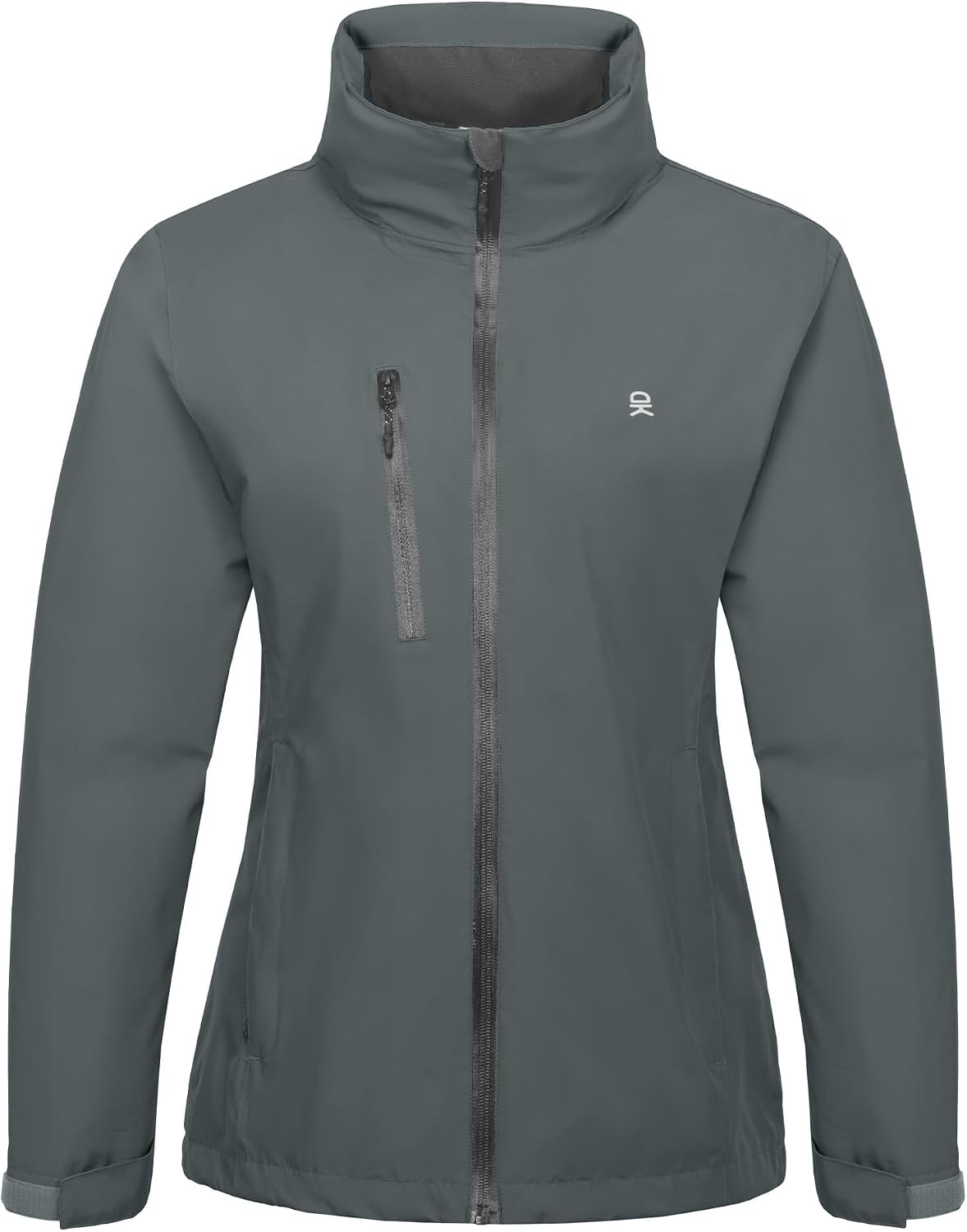 image:imageLittle Donkey Andy Womens Rain Jacket Packable Waterproof Raincoat Hooded Waterproof Packable Raincoat Hooded Breathable Windbreaker Lightweight Outdoor Rain Shell Hiking Golf Travel Camping FishingGrey