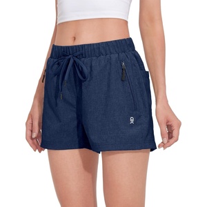 Little Donkey Andy Women’s 3 inch Hiking Shorts Quick Dry Lightweight Summer Athletic Shorts with Zipper Pockets(Midnight Blue)