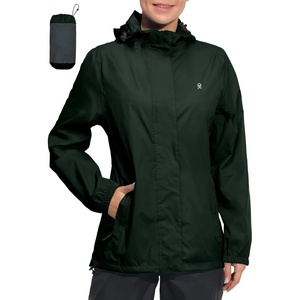 Little Donkey Andy Women’s Waterproof Hooded Rain Jacket Packable | Lightweight & Windproof Outer Windbreaker Ideal Outdoor Layer For Hiking, Travel, Fishing & Outdoor Activities(Rifle Green)