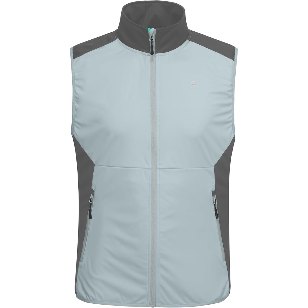image:imageLittle Donkey Andy Mens Softshell Vest Lightweight Windproof Waterproof Windproof WaterResistant Shell 4Way Stretch Fabric Lightweight Softshell Vest Outdoor Running Cycling Golf Hiking TravelReflective Light Grey