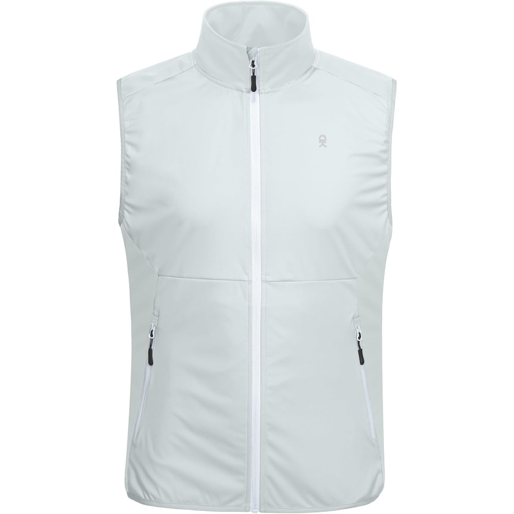 image:imageLittle Donkey Andy Mens Softshell Vest Lightweight Windproof Waterproof Windproof WaterResistant Shell 4Way Stretch Fabric Lightweight Softshell Vest Outdoor Running Cycling Golf Hiking TravelReflective White