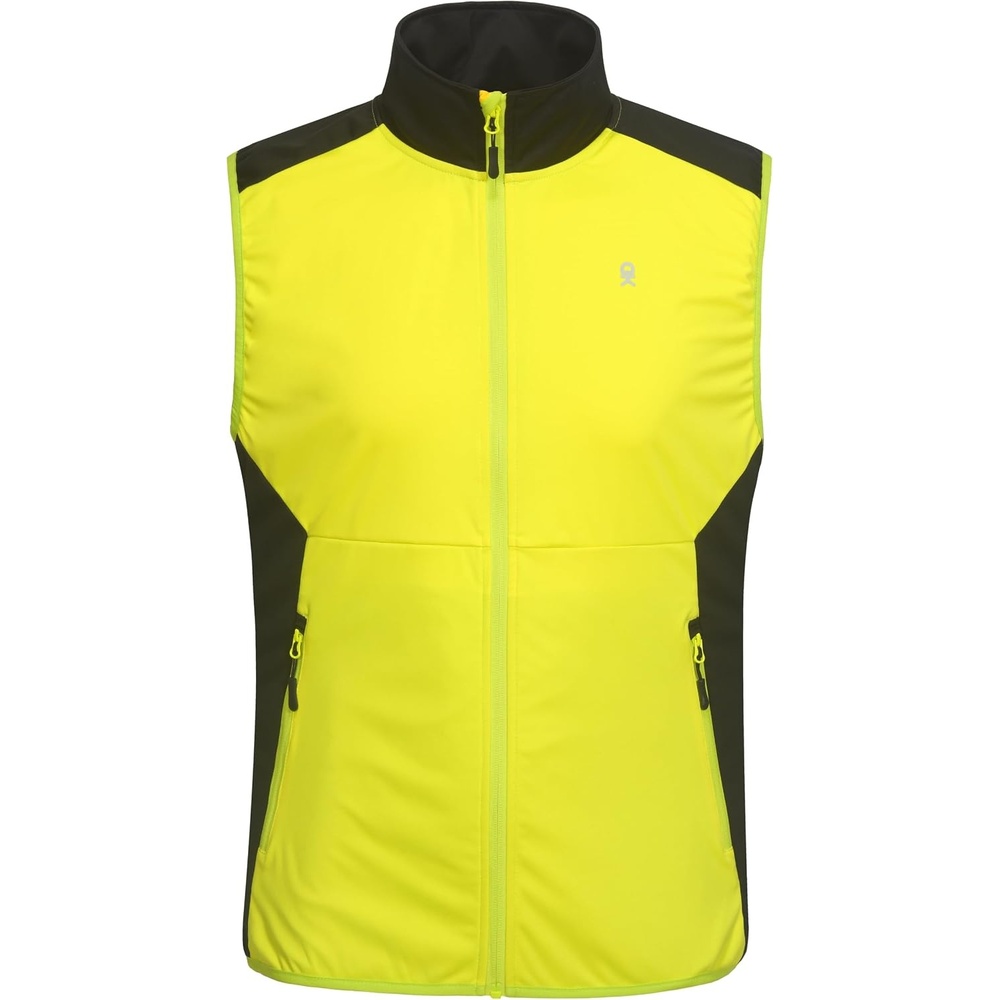 image:imageLittle Donkey Andy Mens Softshell Vest Lightweight Windproof Waterproof Windproof WaterResistant Shell 4Way Stretch Fabric Lightweight Softshell Vest Outdoor Running Cycling Golf Hiking TravelReflective Green