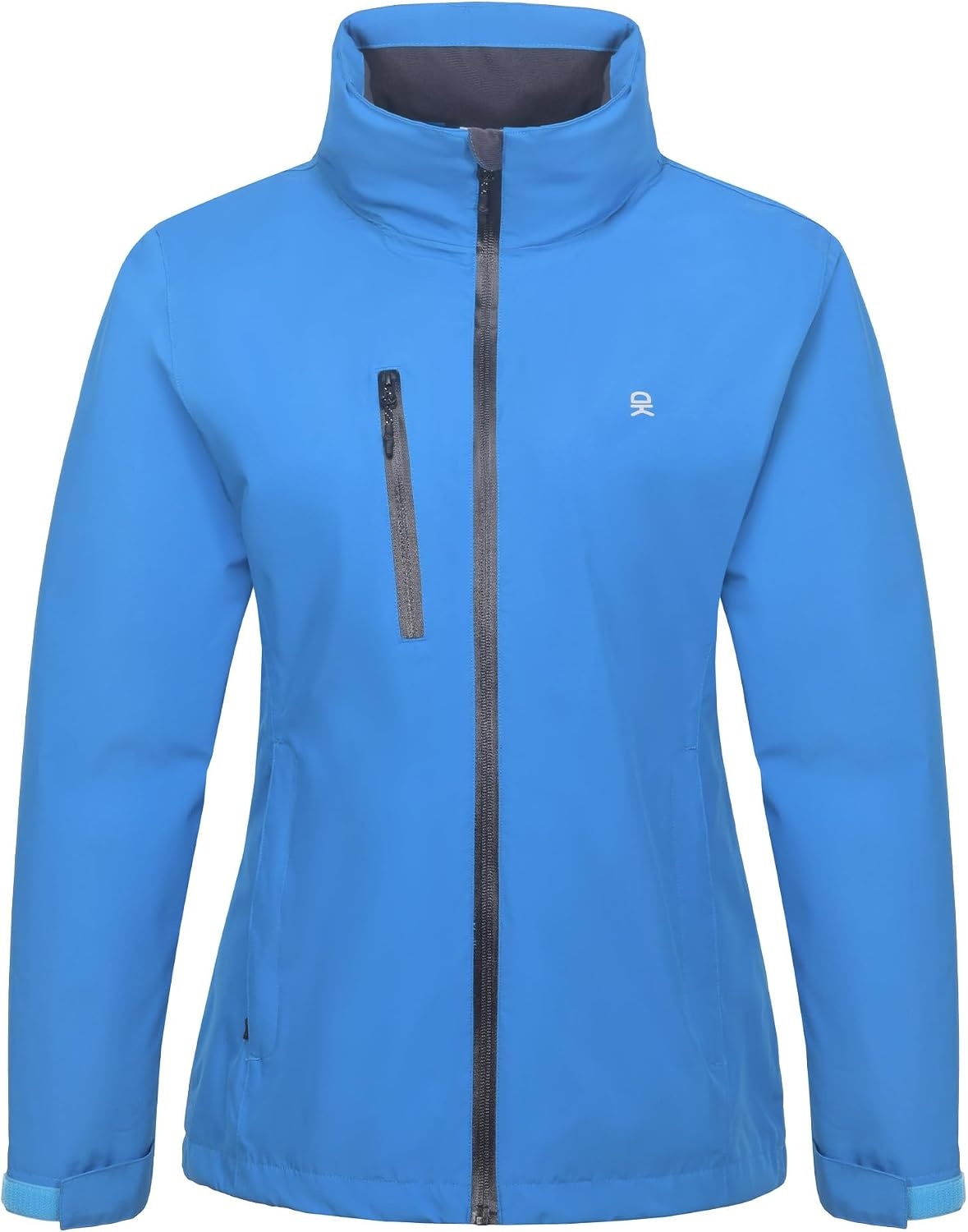 image:imageLittle Donkey Andy Womens Rain Jacket Packable Waterproof Raincoat HoodedOcean Blue