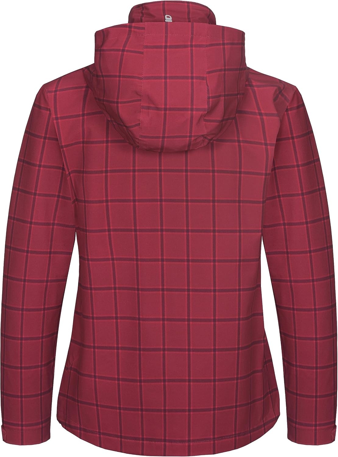 image:imageLittle Donkey Andy Womens Rain Jacket Packable Waterproof Raincoat HoodedRed Plaid