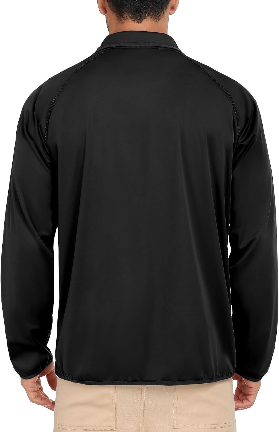 image:imageLittle Donkey Andy Mens Golf Pullover Windbreaker Quarter Zip Golf JacketBlack