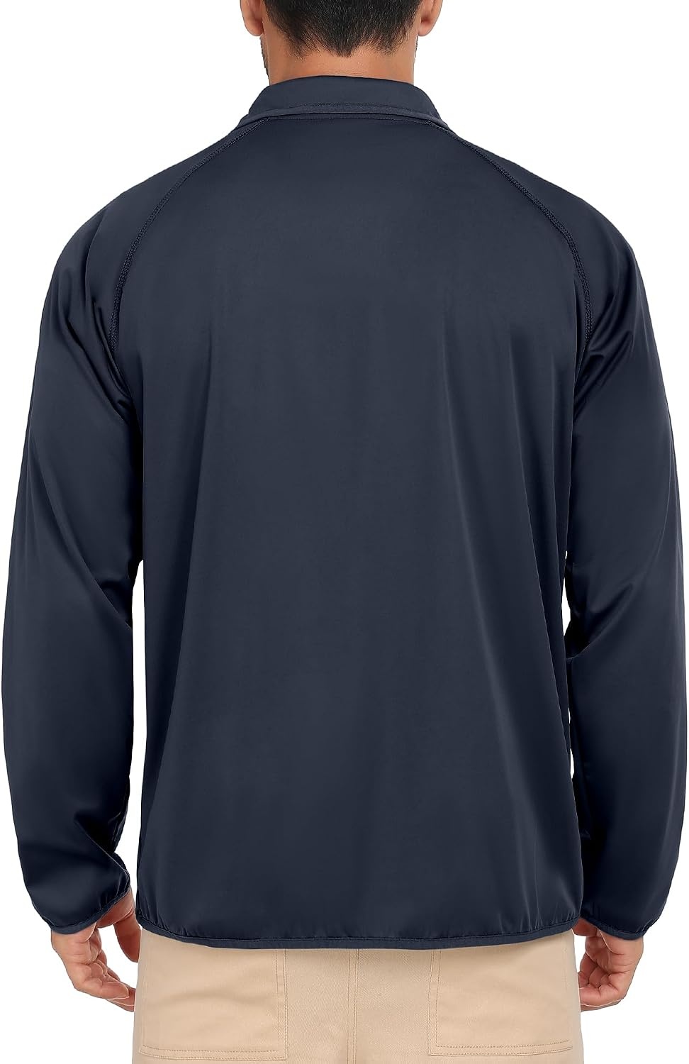 image:imageLittle Donkey Andy Mens Golf Pullover Windbreaker Quarter Zip Golf JacketNavy Blue