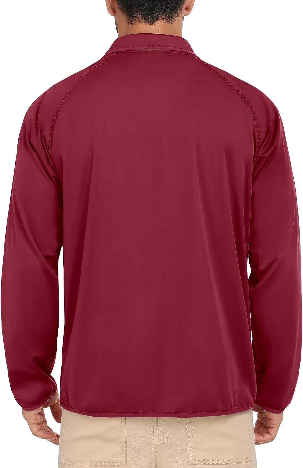 image:imageLittle Donkey Andy Mens Golf Pullover Windbreaker Quarter Zip Golf JacketRed