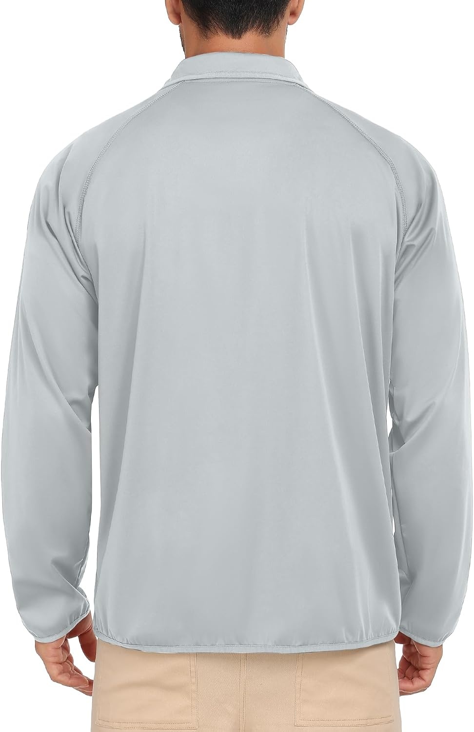 image:imageLittle Donkey Andy Mens Golf Pullover Windbreaker Quarter Zip Golf JacketWhite