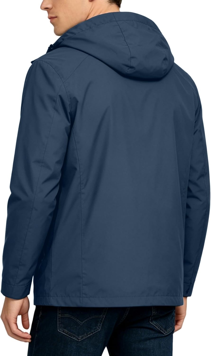 image:imageLittle Donkey Andy Mens Waterproof Rain Jacket Outdoor Raincoat for HikingA12black Blue