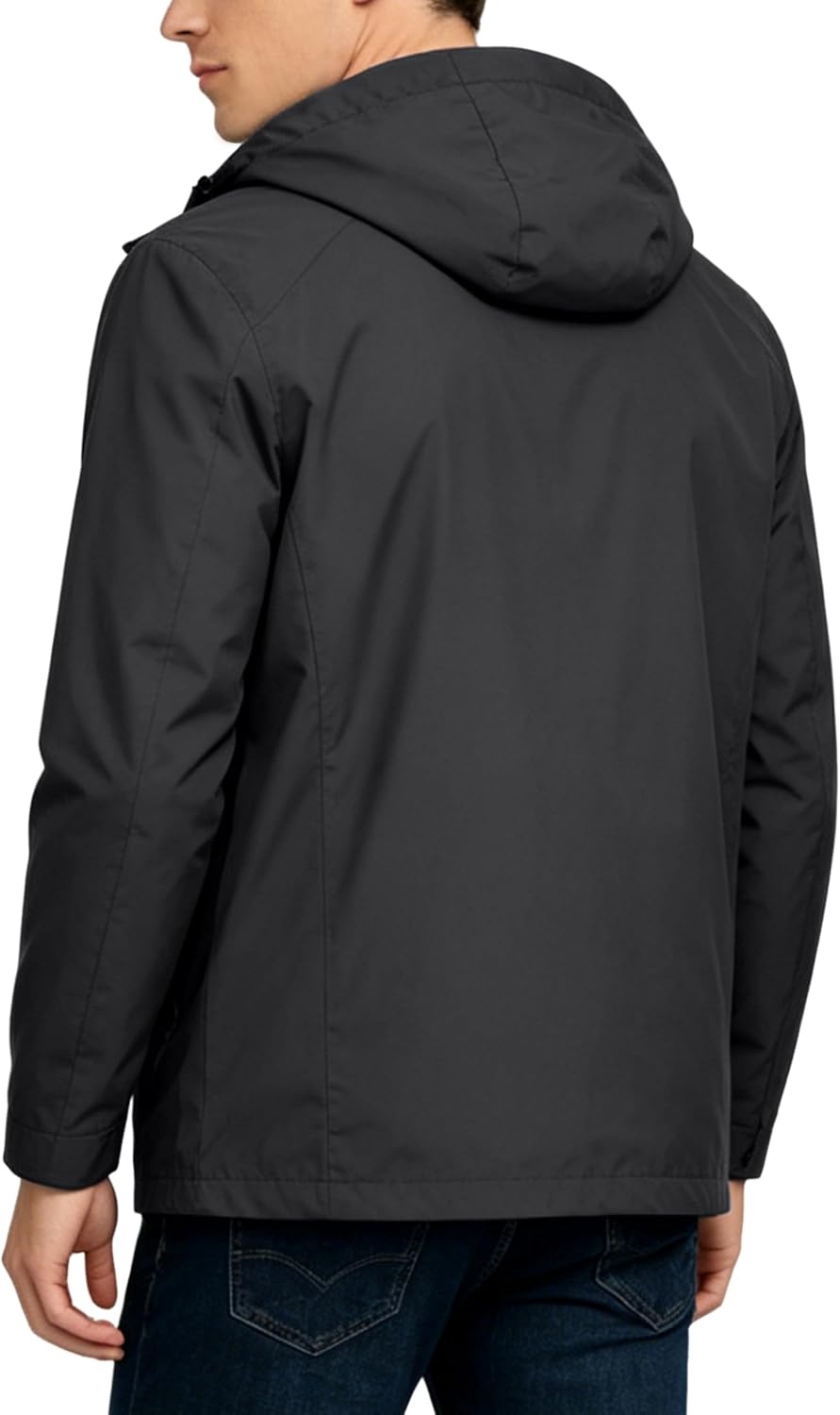 image:imageLittle Donkey Andy Mens Waterproof Rain Jacket Outdoor Raincoat for HikingA1black