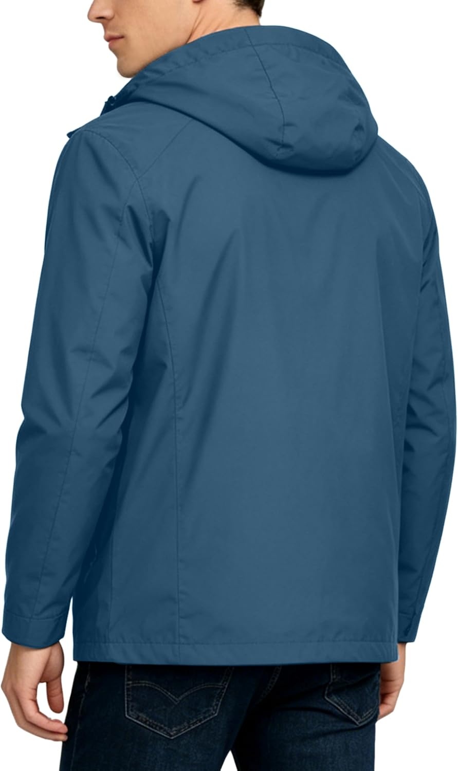 image:imageLittle Donkey Andy Mens Waterproof Rain Jacket Outdoor Raincoat for HikingA2blue Mirage