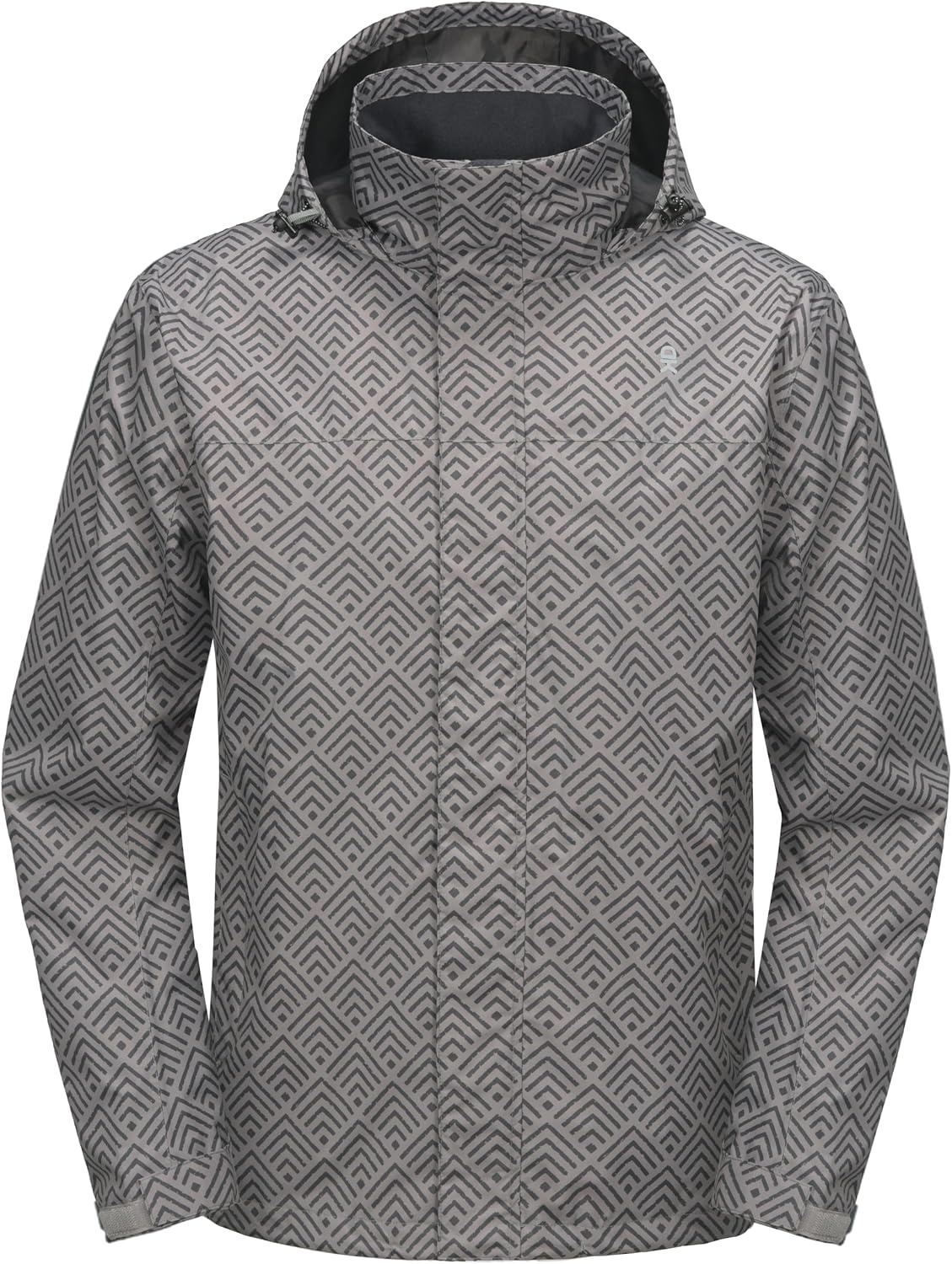 image:imageLittle Donkey Andy Mens Waterproof Rain Jacket Outdoor Raincoat for HikingB15whiteGrey