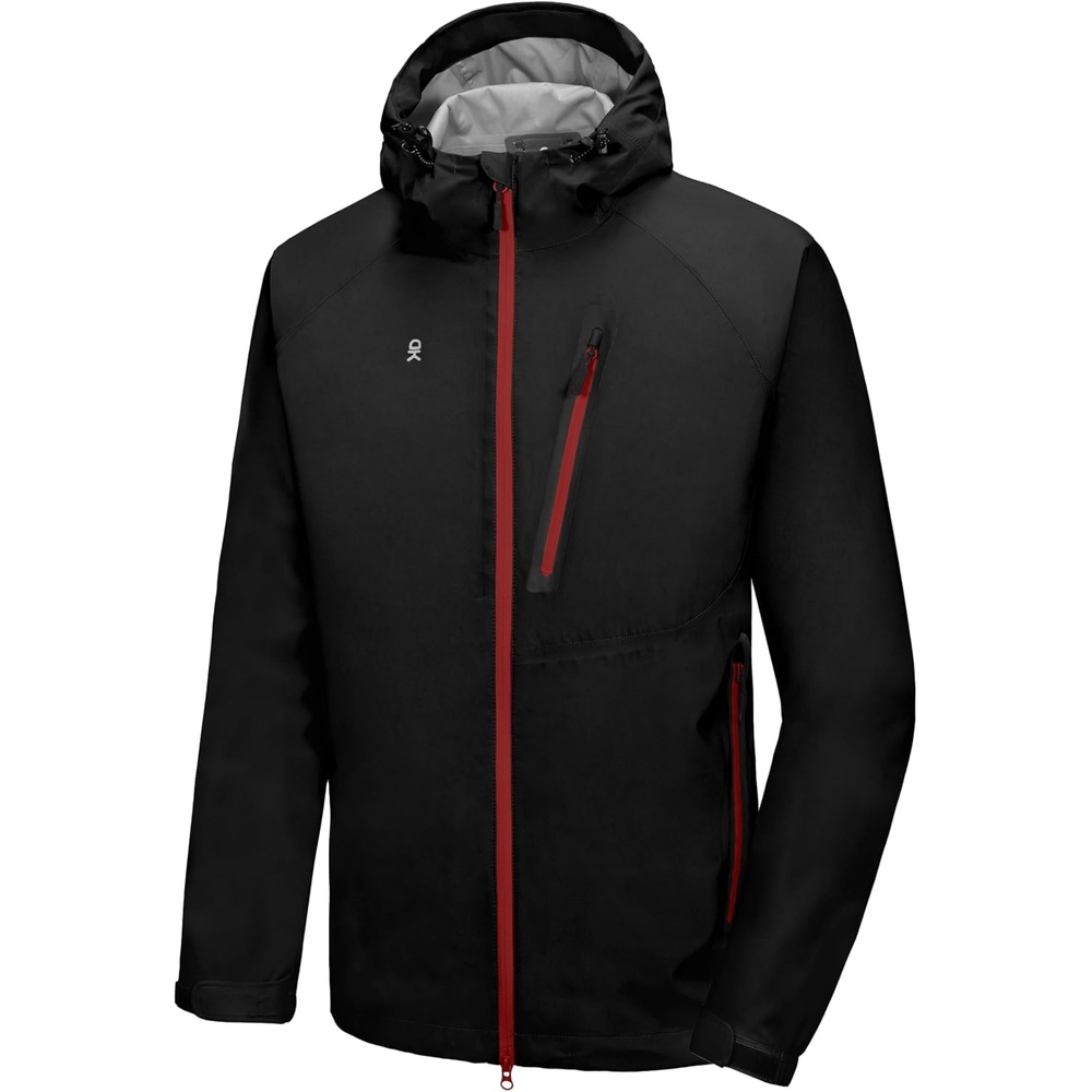 image:imageLittle Donkey Andy Mens Waterproof Rain Jacket Outdoor Raincoat for HikingD1blackultra Lightweight