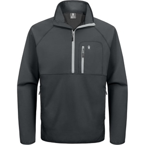 Little Donkey Andy Men’s Golf Pullover Windbreaker Quarter Zip Golf Jacket(Grey)