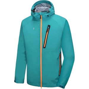Little Donkey Andy Men’s Waterproof Rain Jacket Outdoor Raincoat for Hiking(D2.blue【ultra Lightweight】)