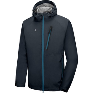 Little Donkey Andy Men’s Waterproof Rain Jacket Outdoor Raincoat for Hiking(D6.black Blue【ultra Lightweight】)
