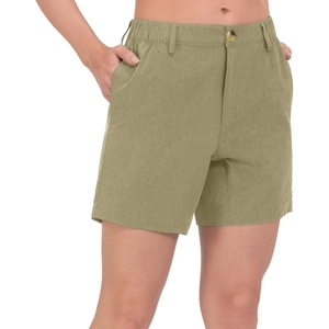 Little Donkey Andy Women’s Bermuda Quick Dry Lightweight Stretch Shorts Golf Hiking Travel(Oliver Green Heather)