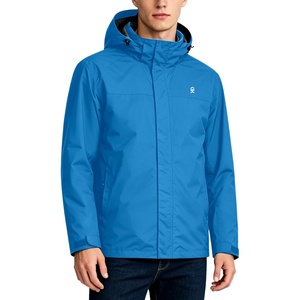 Little Donkey Andy Men’s Waterproof Rain Jacket Outdoor Raincoat for Hiking(A11.seaport)