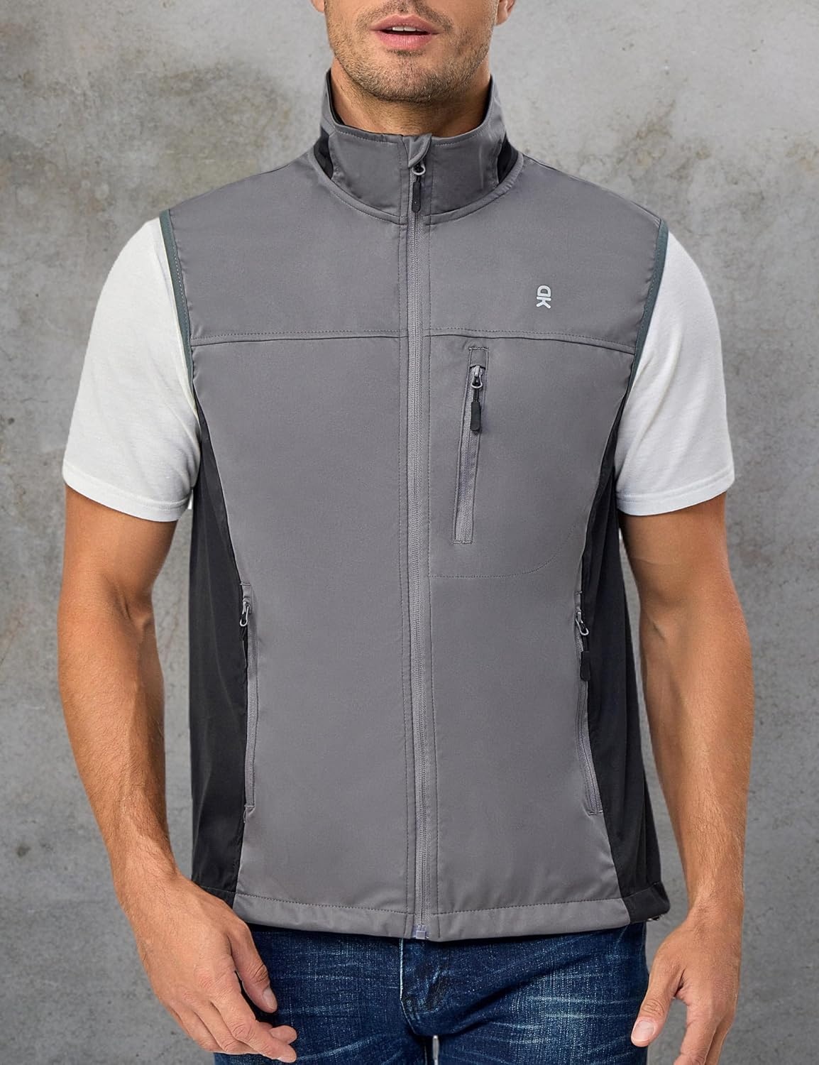 image:imageLittle Donkey Andy Mens Softshell Vest Lightweight Windproof Running GolfGrey