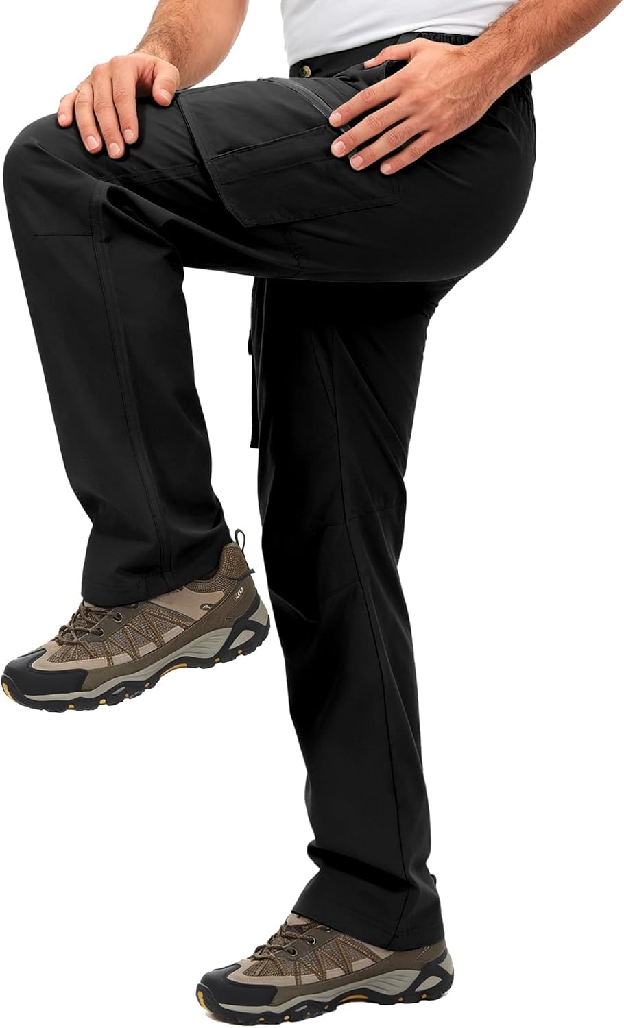 image:imageLittle Donkey Andy Mens Windproof Elasticity Hiking PantsBlack