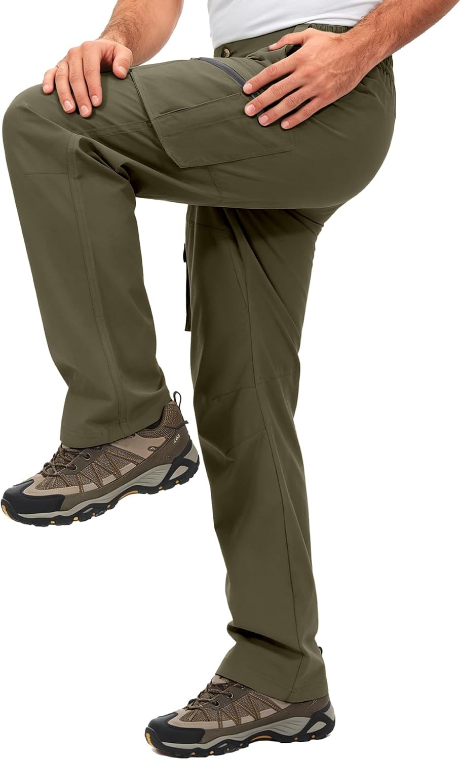 image:imageLittle Donkey Andy Mens Windproof Elasticity Hiking PantsCapulet Olive