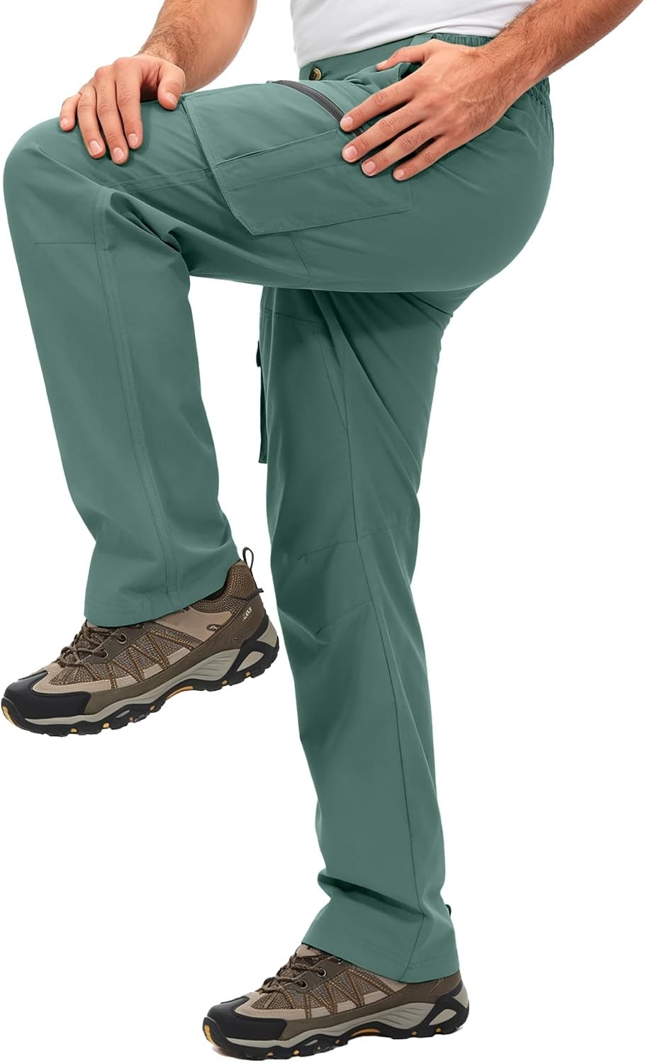 image:imageLittle Donkey Andy Mens Windproof Elasticity Hiking PantsSage