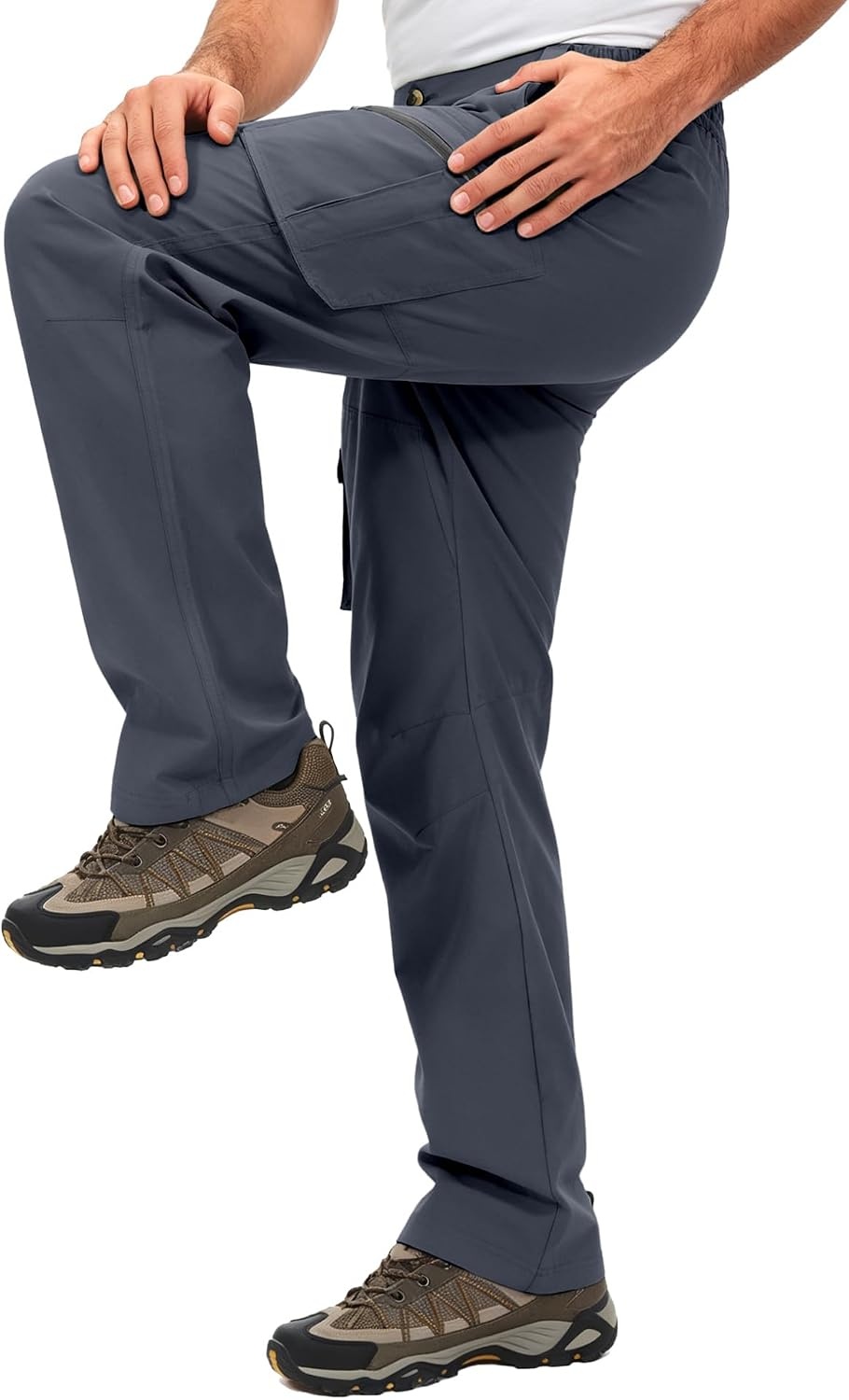 image:imageLittle Donkey Andy Mens Windproof Elasticity Hiking PantsSteel Gray