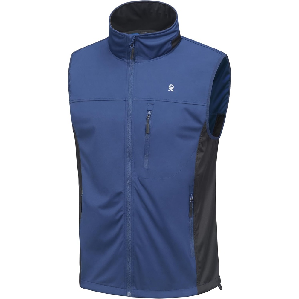 image:imageLittle Donkey Andy Mens Softshell Vest Lightweight Windproof Running GolfInk Blue