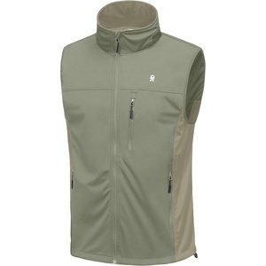 Little Donkey Andy Men’s Softshell Vest Lightweight Windproof Running Golf(Sage)