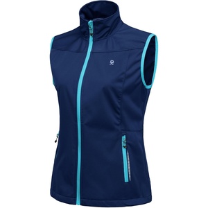 Little Donkey Andy Women’s Lightweight Softshell Vest(Blue-reflective)