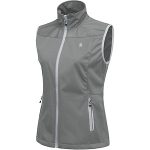 Little Donkey Andy Women’s Lightweight Softshell Vest(Gray-reflective)