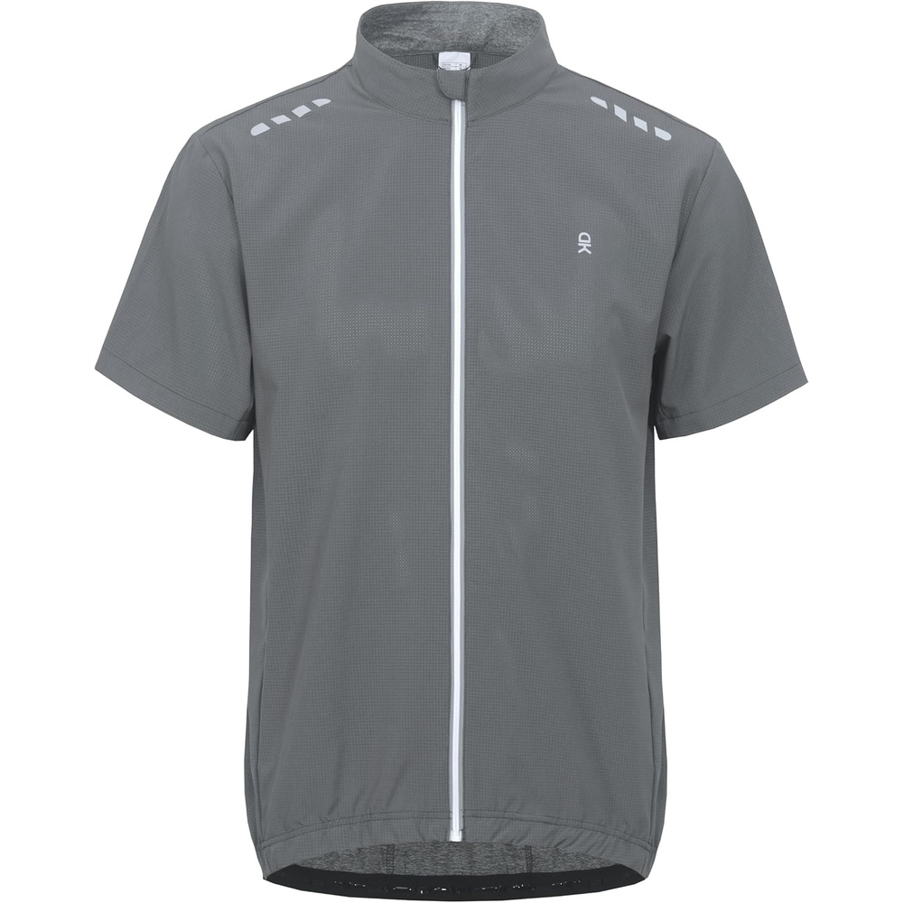 image:imageLittle Donkey Andy Mens Short Sleeve Cycling Jersey Quick Dry UPF 50Gray