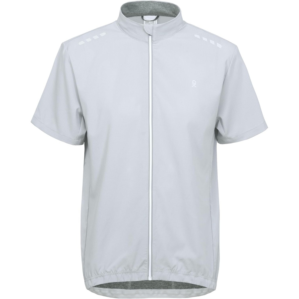 image:imageLittle Donkey Andy Mens Short Sleeve Cycling Jersey Quick Dry UPF 50Light Gray
