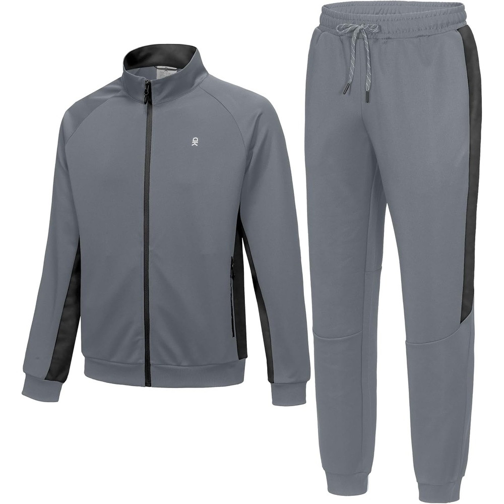 image:imageLittle Donkey Andy Mens Tracksuit 2 Piece Jogging SetGrey