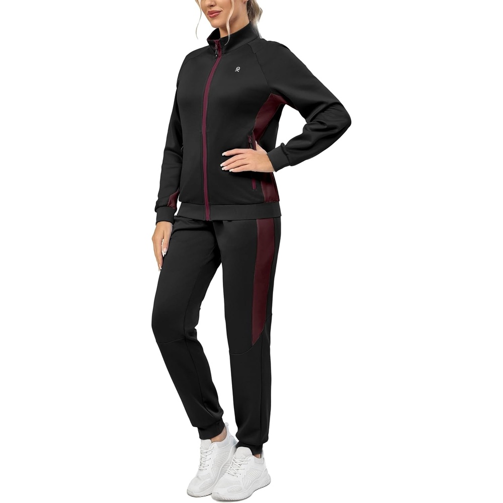 image:imageLittle Donkey Andy Womens Tracksuit 2 Piece Sweatsuit OutfitsRaglanblack
