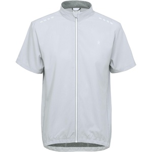 Little Donkey Andy Men’s Short Sleeve Cycling Jersey Quick Dry UPF 50+(Light Gray)
