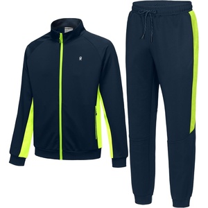 Little Donkey Andy Mens Tracksuit 2 Piece Jogging Set(Blue)