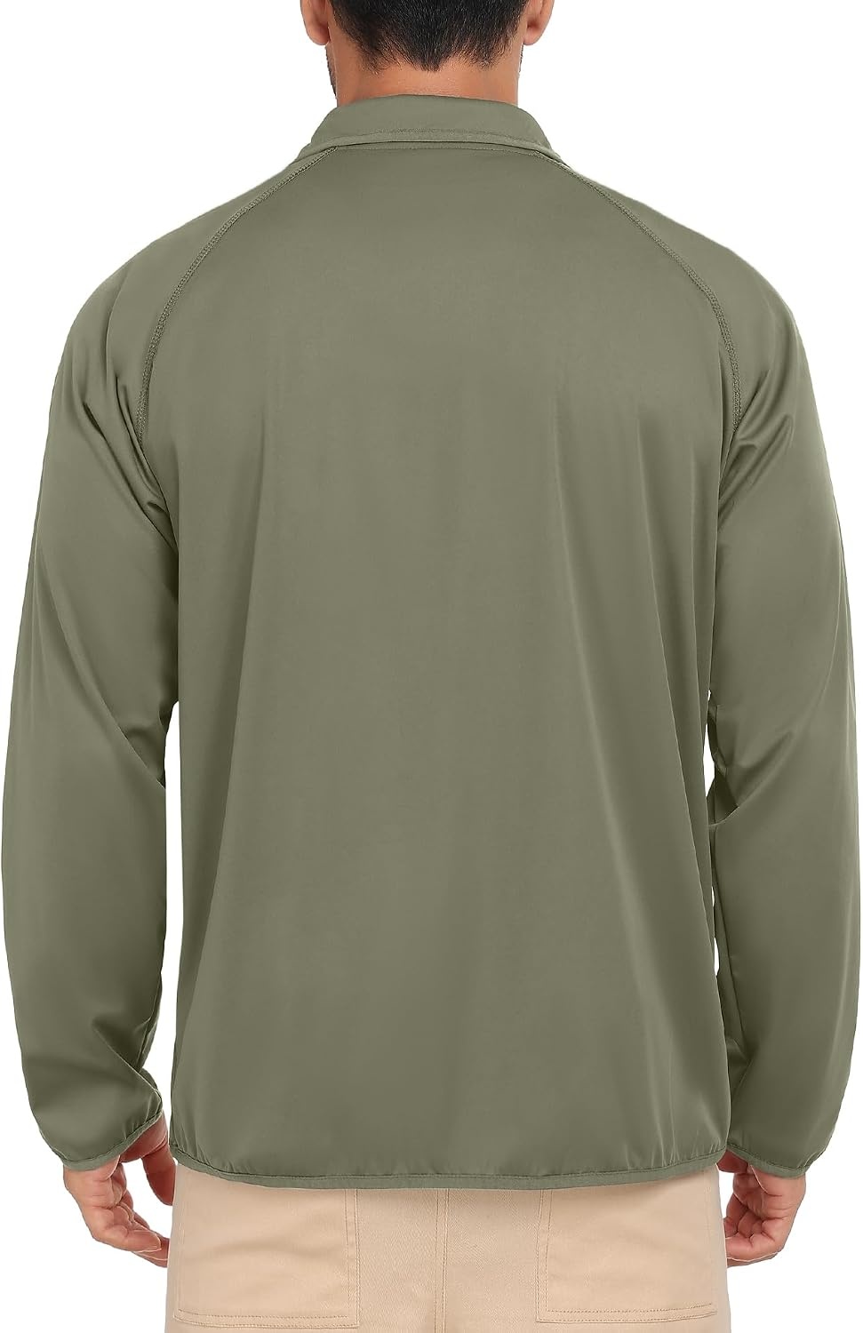 image:imageLittle Donkey Andy Mens Golf Pullover Windbreaker Quarter Zip Golf JacketKelp Forest