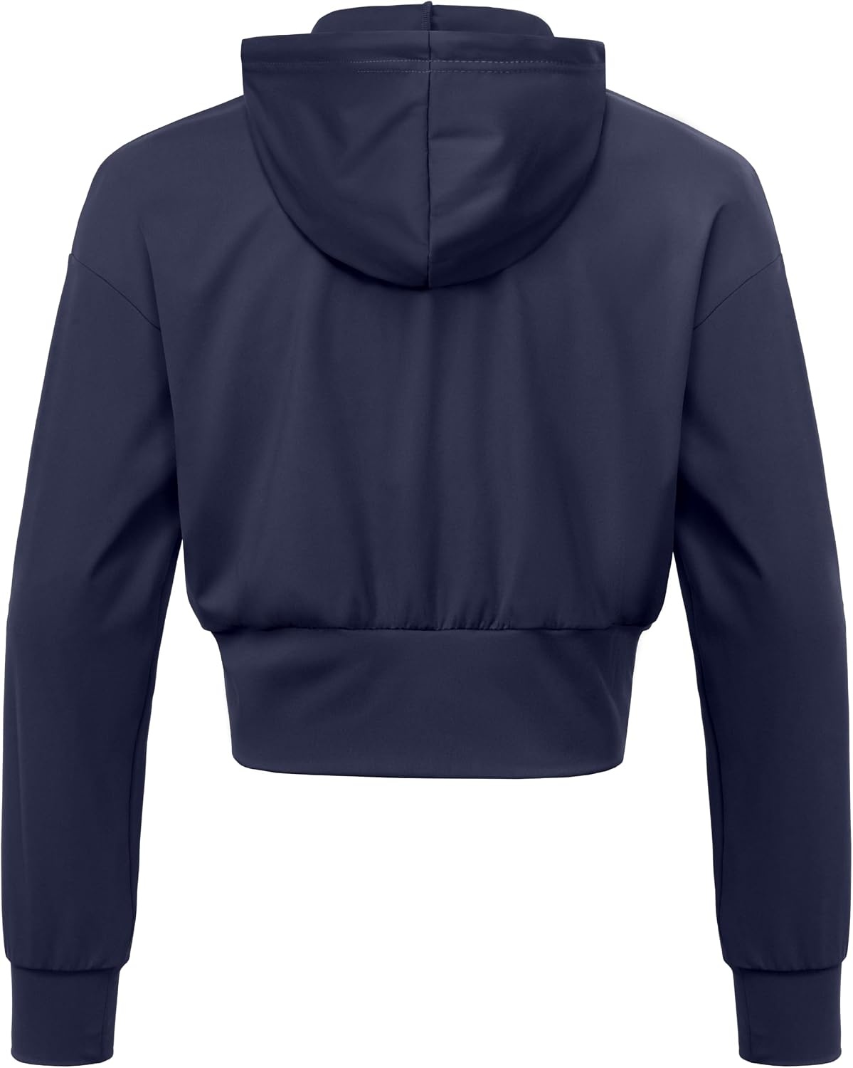 image:imageLittle Donkey Andy Womens Cropped Zip Up Hoodie Athletic JacketNavy Blue