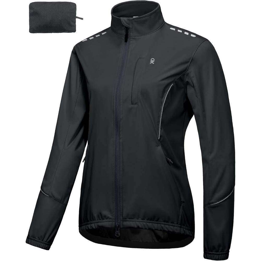 image:imageLittle Donkey Andy Womens Cycling Jackets Reflective Packable Biking JacketGrey