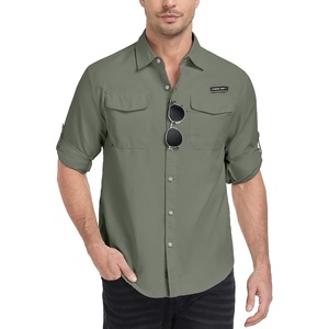 Little Donkey Andy Mens Sun Protection Lightweight Hiking Shirt(Green)