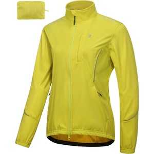 Little Donkey Andy Womens Cycling Jackets Reflective Packable Biking Jacket(Green)