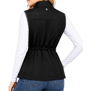 Little Donkey Andy Women’s Lightweight Softshell Vest(A-black)