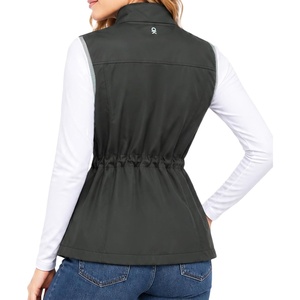 Little Donkey Andy Women’s Lightweight Softshell Vest(A-grey)