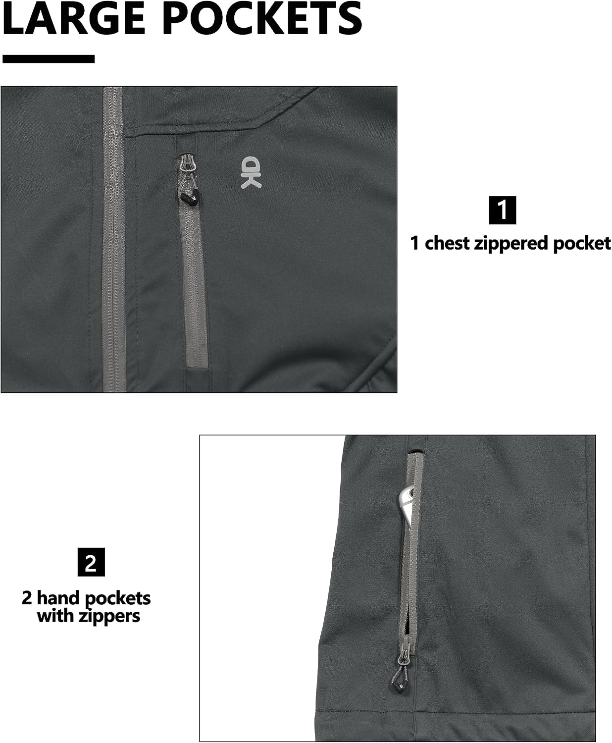 image:imageLittle Donkey Andy Mens Lightweight Golf Vest OuterwearDark Grey