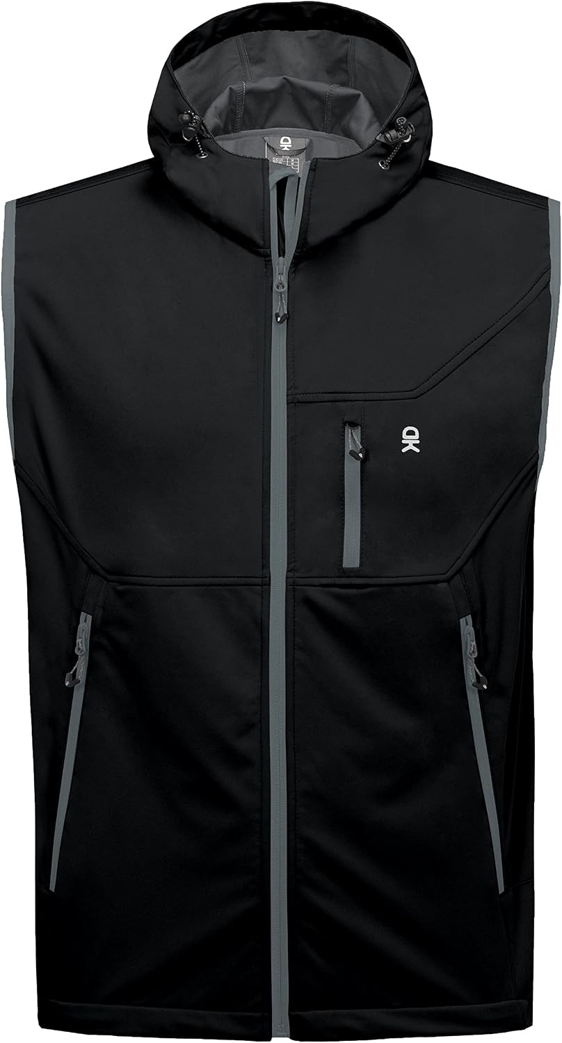 image:imageLittle Donkey Andy Mens Lightweight Golf Vest OuterwearHooded Black
