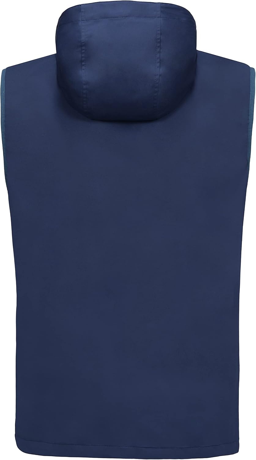 image:imageLittle Donkey Andy Mens Lightweight Golf Vest OuterwearHooded Blue