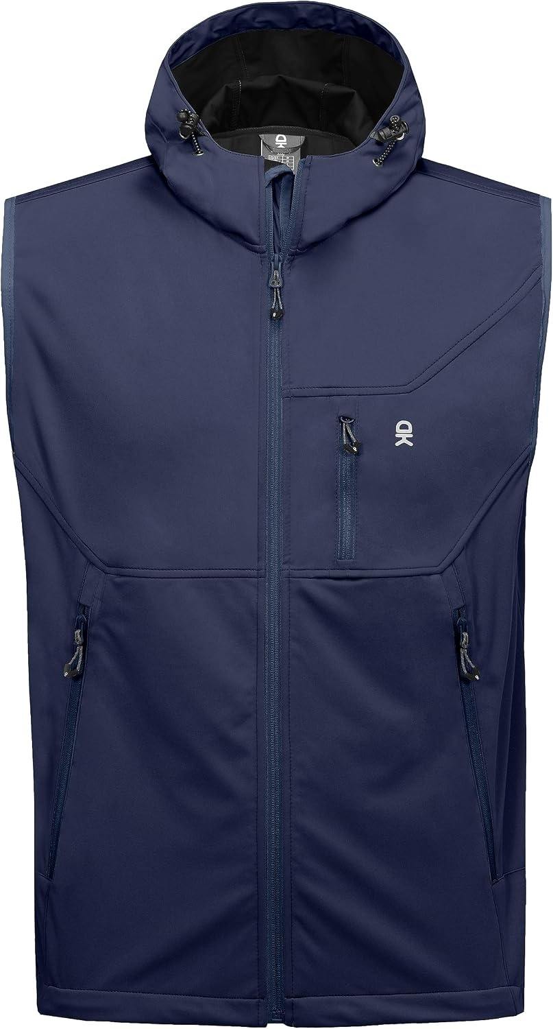 image:imageLittle Donkey Andy Mens Lightweight Golf Vest OuterwearHooded Navy Blue