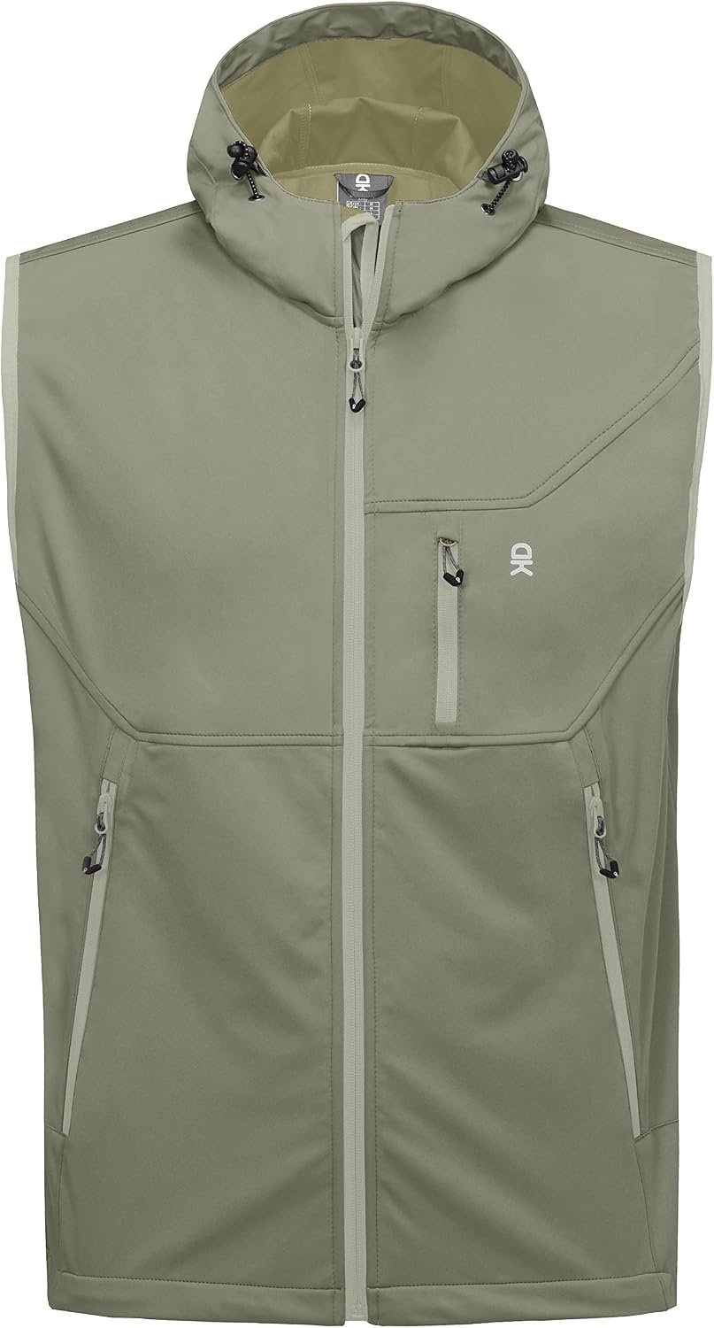 image:imageLittle Donkey Andy Mens Lightweight Golf Vest OuterwearHooded Sage