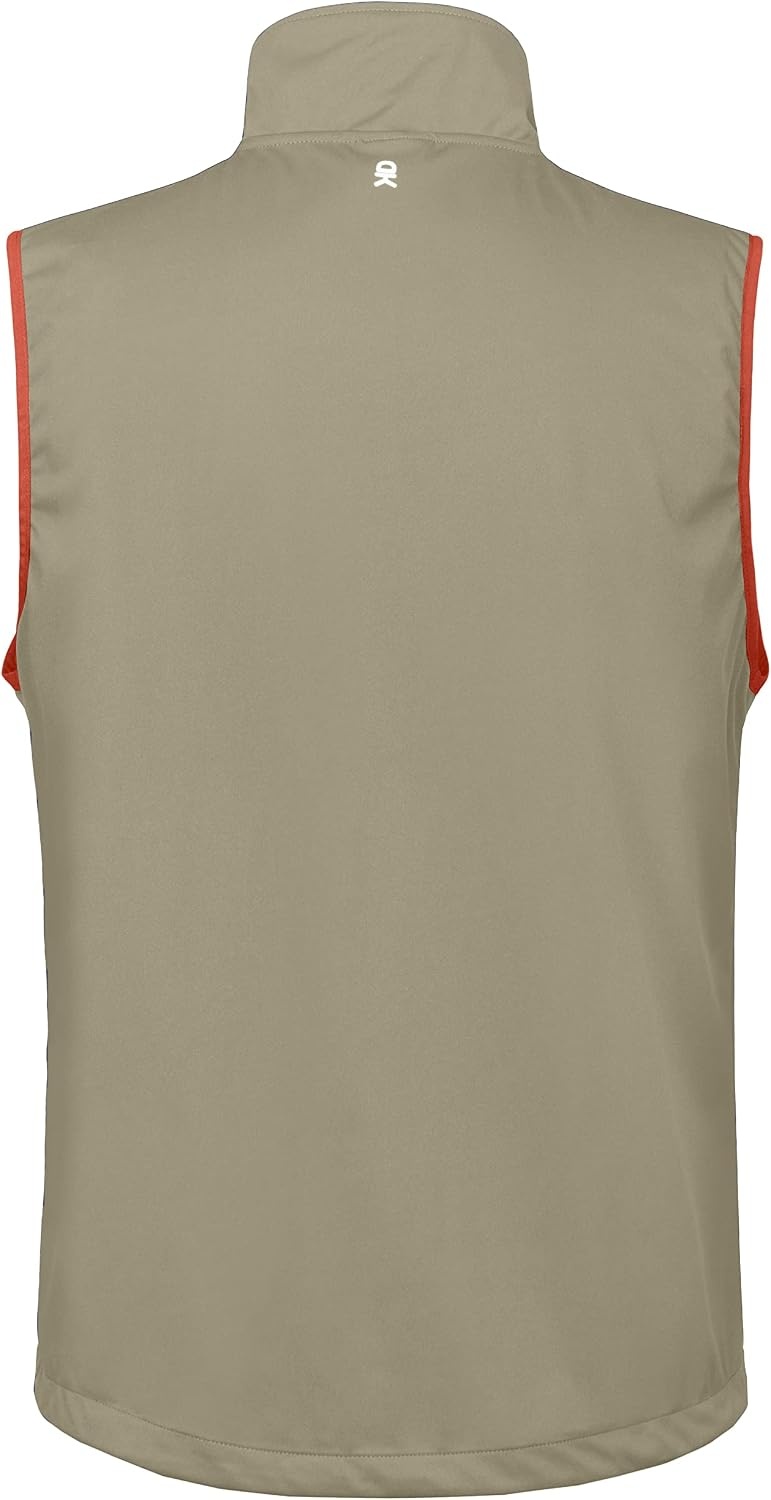 image:imageLittle Donkey Andy Mens Lightweight Golf Vest OuterwearKhaki